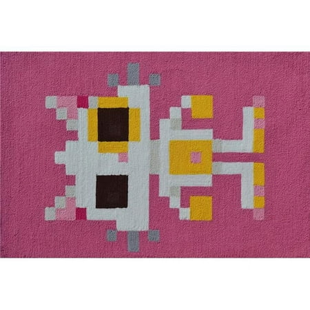 UPC: 0767843334500 | The Rug Market 71216B 2.8 x 4.8 ft. Pixel Cat Area Rug