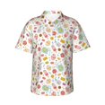 thumbnail image 1 of Fotbe Dessert Camisa Hawaiana para Hombre Unisex – Camisa Casual de Verano con Botones de Manga Corta de Algodón y Lino,Medium, 1 of 7