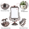 thumbnail image 4 of Espejo de maquillaje JUXYES de metal para mesa, decorativo antiguo, 4 of 9