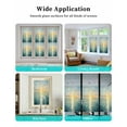 thumbnail image 6 of Window Privacy Film Sunset Ocean Stained Glass Window Film Decorative Sun Block Window Cover Natural Abstract Sea Oil Painting Art Window Clings Static Adhesive Sticker for Bathroom 19.6"x39.3", 6 of 7