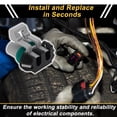 thumbnail image 3 of Unique Bargains 1 Set 2 Pins Radiator Fan Assembly​ Connector Plug for Buick Female Adapter Terminal Housing Plug Connector No.15363993, 3 of 7