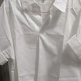 thumbnail image 6 of XISAOK Bat Sleeve Collar Shirt Woman Daily Pullover V-Neck Blouses Top for Office, 6 of 9