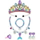 thumbnail image 3 of Conjunto de diadema, collar de perlas, pulsera, anillo y clip para las orejas para fiesta de cumpleaños infantil, disfraz de sirena, 3 of 4