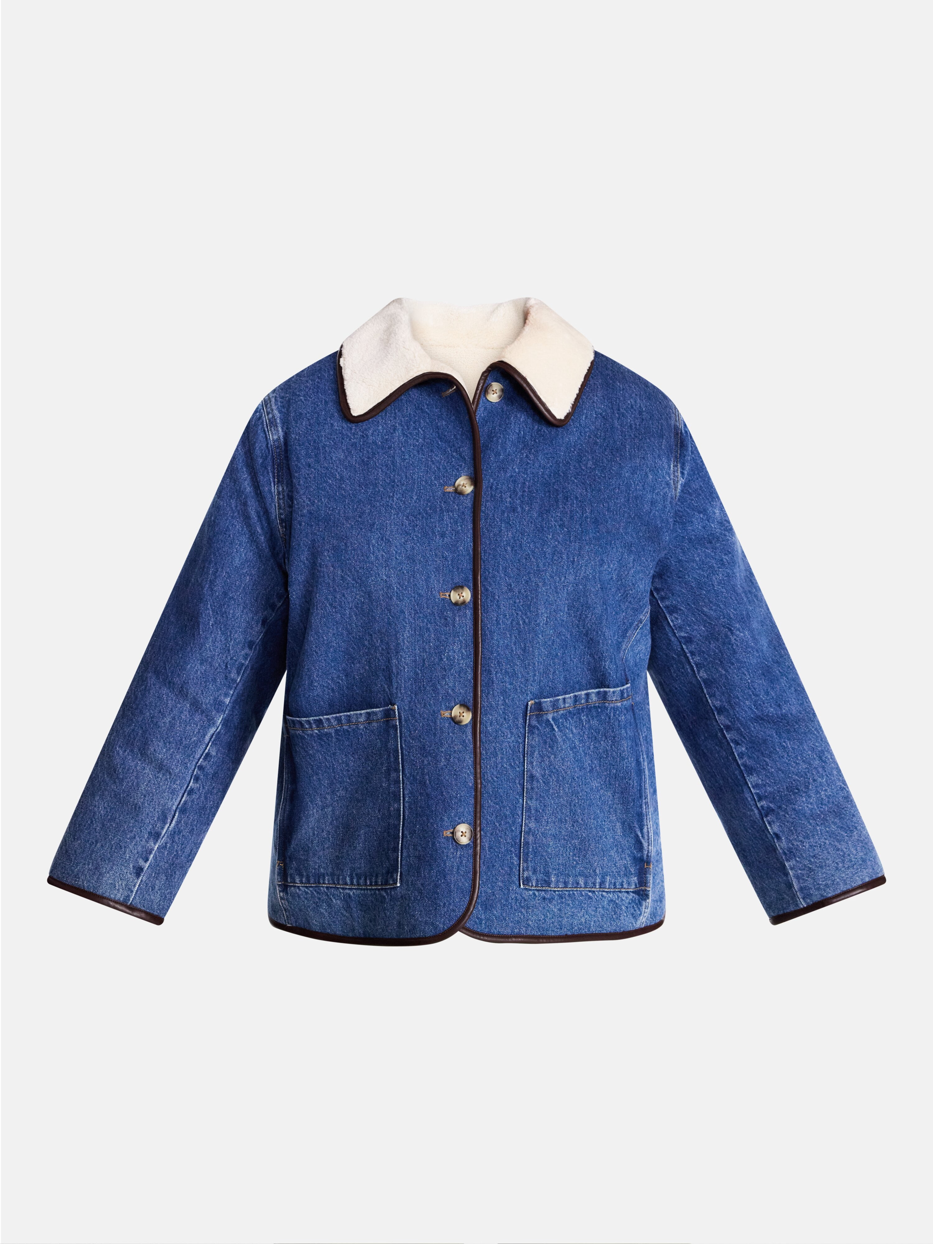 Terra & Sky Womens Plus Reversable Chore Coat, Sizes 0X-5X