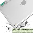 thumbnail image 3 of iPad Pro 12.9 2 Gen Transparent Back Case A1670 MQDC2LL/A MQDD2LL/A MQDA2LL/A A1671 MP6H2LL/A MP6J2LL/A MP6G2LL/A MPL02LL/A MPL12LL/A MPKY2LL/A A1821 MQEF2LL/A MQED2LL/A MQEE2LL/A - Marble Green, 3 of 8