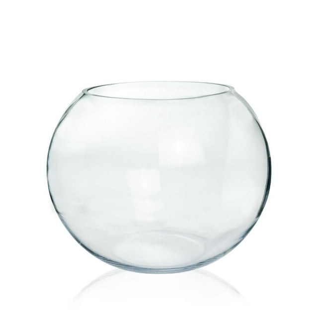 Jarrón de cristal con burbujas para manualidades y fiestas, pecera de 8 x 10 cm