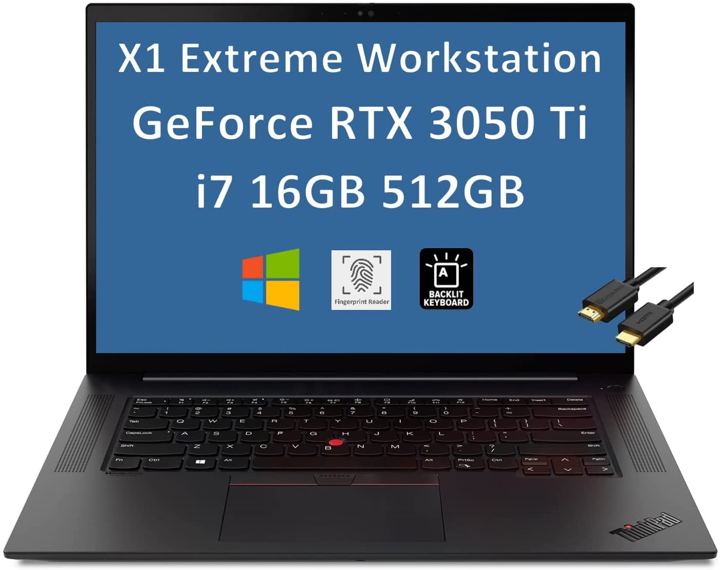 Lenovo ThinkPad X1 Extreme Gen 4 16" WQXGA, i711800H, RTX 3050 Ti