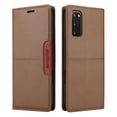 thumbnail image 4 of Compatible WIth Samsung Galaxy S20 FE Wallet Case,Magnetic Closure,Flip Folding Kickstand,With Card Slots,[RFID Blocking],With Shoulder Strap&Lanyard,PU Leather+TPU Shockproof Phone Case,Brown, 4 of 9
