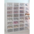 thumbnail image 4 of Sonbest Shoe Box, Shoe Storage Boxes Clear Plastic Stackable, Shoe Organizer Containers with Lids for Women/Men, 4 of 4