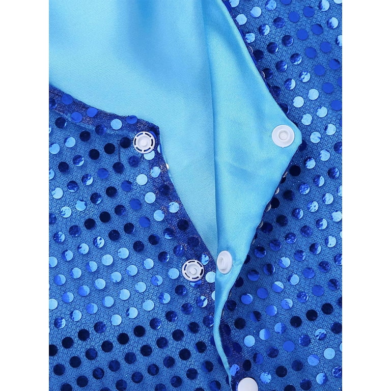 Kids Boys Velvet Sequin Vest Sleeveless Jazz Dance Jacket Girls Shiny Button Waistcoat With Bowtie And Hat - Product Details