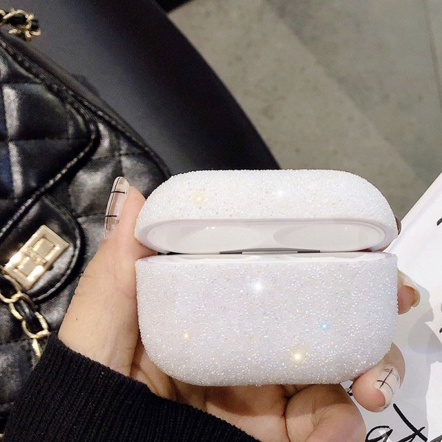 Estuche para auriculares con incrustaciones de diamantes de imitación con protector de auriculares inalámbricos Bluetooth con reemplazo de orificio de carga para Airpods Pro Inevent EL5532-10B