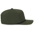 thumbnail image 3 of Outdoor Cap OC558 Recycled Solid Back w/Cord Cap-Olive-Black-Cord, 3 of 8