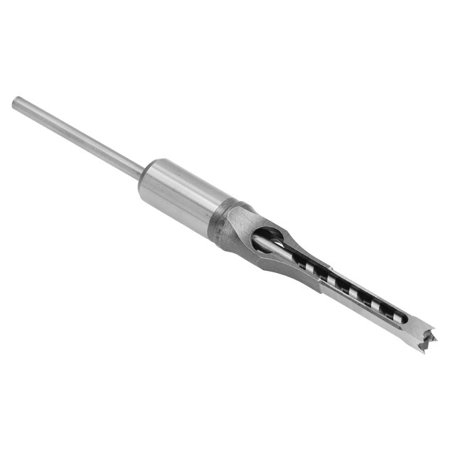 Broca de Mortaja de Orificio Cuadrado de Acero de Aleación Ajustable Para Herramiente Eleccica de Carpintería, Diseño de Flauta de Viruta Larga en Forma de U, Vástago de