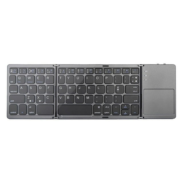 Mini Bluetooth USB Charging Keyboard Touchpad Inalámbrico Plegable Slim Keypad PC Tablet Laptop Jumpingount PJ6778-01