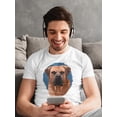 thumbnail image 2 of Boerboel Blue Background T-Shirt Men -Image by Shutterstock, Male Small, 2 of 4