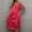 Red, variant on Women's Sleeveless Ice Silk Nightgown, Plus Size Loose Summer Sleepwear, Lace Trim Satin Loungewear Dress, Cooling Nightshirt, Oversized Comfy Pajamas, Breathable Silky House Dress for Ladies