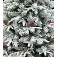 thumbnail image 5 of 7 Foot Light Flocked Green Balsam Fir Christmas Tree Pre-lit (7ft Pre-lit), 5 of 5