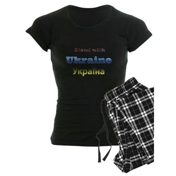 CafePress - Ukraine Pajamas - Women's Dark Pajamas