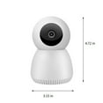 thumbnail image 3 of Indoor HD WiFi Security Camera - 2.4GHz Motion Detection Night Vision 2-Way Audio Camera for Home Security, 360° PTZ View, Auto Tracking, Remote Access, Loop Recording, Ideal for Baby Monitor, White, 3 of 7