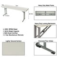 thumbnail image 4 of Hampden Furnishings Baldwin Collection 18" x 72" Folding Seminar Training  Table, Grey, 4 of 6