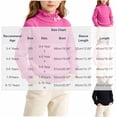 thumbnail image 3 of Besolor Kids Toddler Girls Clothes Sweaters Fall Casual Warm Ruffled Turtleneck Long Sleeve Knitted Pullover Tops(4-5 Years,Hot Pink), 3 of 7
