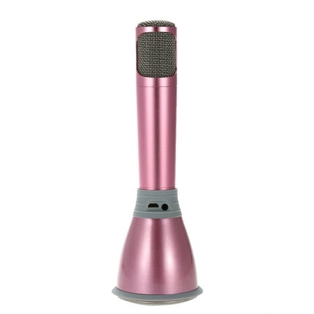 Mini Karaoke Player Wireless Condenser Microphone with Mic Speaker KTV Singing Record for Smart Phones