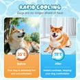 thumbnail image 3 of Dog Cooling Mat Pad, 2025 Upgraded Pet Ice Silk Mats, Pet Cooling Mat Ice Silk Cool Mat for Dogs & Cats, with Non-Slip & Foldable Summer Reusable Pets Cool Bed (Blue, X-Small), 3 of 10