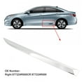 thumbnail image 3 of Chrome Rear Door Molding Trim for Sonata Hybrid 2.4L 2011-2014,  and Weather Resistant, Direct Replacement, Made with ABS Material, 3 of 7