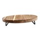 thumbnail image 3 of Soporte de pedestal de madera, soporte de exhibición de bandeja decorativa para decoración de , de pedestal redondo, para mostrador, decoración, 3 of 8