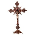 thumbnail image 2 of SPRING PARK Antique Gold Cross INRI Catholic Altar Standing Religious Crucifix Base, 2 of 7