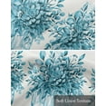 thumbnail image 6 of Eucalyptus Aqua Kitchen Valances for Windows Farmhouse Linen Window Valance Curtain for Living Room Window Treatment Stripes Bottle Flower Cactus Plant Valance Rod Pocket Topper Drape, 42 x 18 Inch, 6 of 6