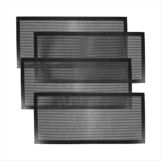 Cubierta de Ventilación de Aire del Colador Cubiertas de Filtros de Registro de Piso para Mantener Alejados A los Ratones Pantalla Práctica Cubierta de de Ventilación Negro
