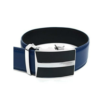 Men’s Leather Ratchet Belt with Best Angle Automatic Buckle