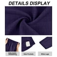 thumbnail image 5 of CASSIE LIZ Plus Size Pants Navy Dress Wide Leg Crop Pleated Lounge Elastic High Waist Pants with Pockets XL 16W 18W, 5 of 6