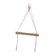 thumbnail image 4 of Estante colgante de pared de macramé bohemio, decoración creativa de pared con cuerda tejida decorativa Blanco, 4 of 9