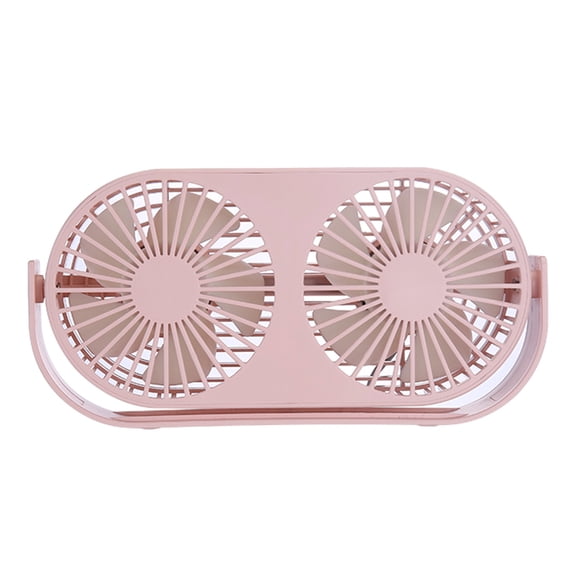Double Desk Fan Small Tabletop Fan Portable 3 Cooling Speed Adjustable for Head 360 Degree Rotatable Personal Aromatherapy Fan for Home Office Bedroom Table and Desktop