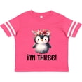 thumbnail image 3 of Inktastic 3rd Birthday Penguin 3 Year Old Girl Girls Toddler T-Shirt, 3 of 5