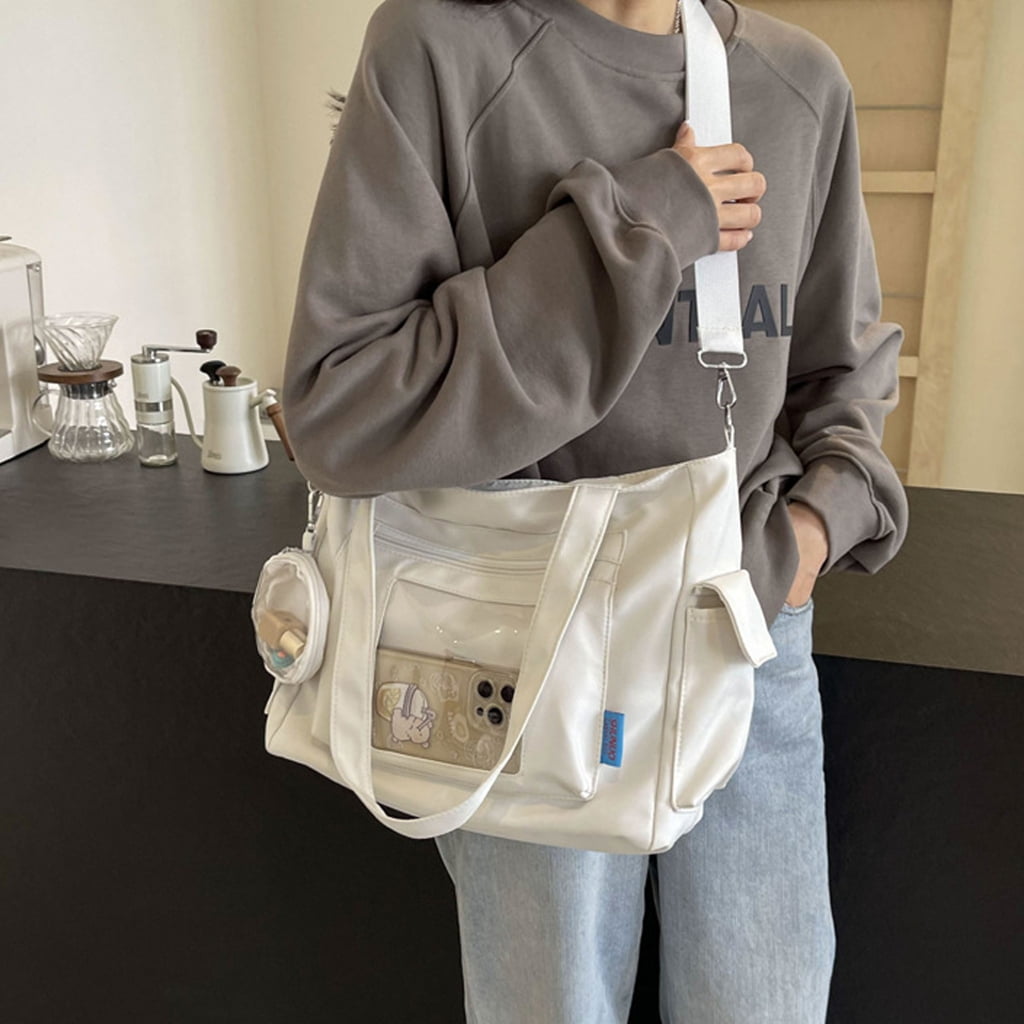 Stylish Ita Crossbody Bag Large Canvas Shoulder Bags for Travel and Everyday Use
