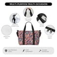 thumbnail image 3 of Travel Duffle Bag Zhuang brocade Travel Tote Bags Carry on Luggage Waterproof Weekender Bags with Top Handle Adjustable Shoulde Strap for Travel Gym, 3 of 5