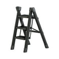 thumbnail image 1 of Folding Ladder Space Saving Non Slip Thickened Foldable Black Folding Step Stool Three layers, 1 of 9