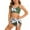 9-Green, variant on Shadoumai Girls Swimsuit 2 Piece Bikini Double Strap High Waist Adjustable Straps Girls Bathing Suit 6-14 Years