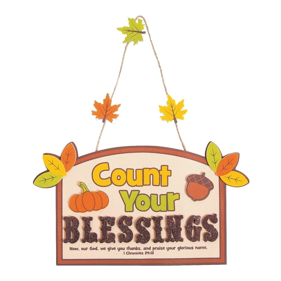 Count Your Blessings Sign 12 - Craft Kits - 12 Pieces