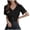 Black, variant on Women Crochet Top Beach Cloth Drawstring Shirt Cover Up Oversized Sexy Beachwear Lace Up Tee Poncho