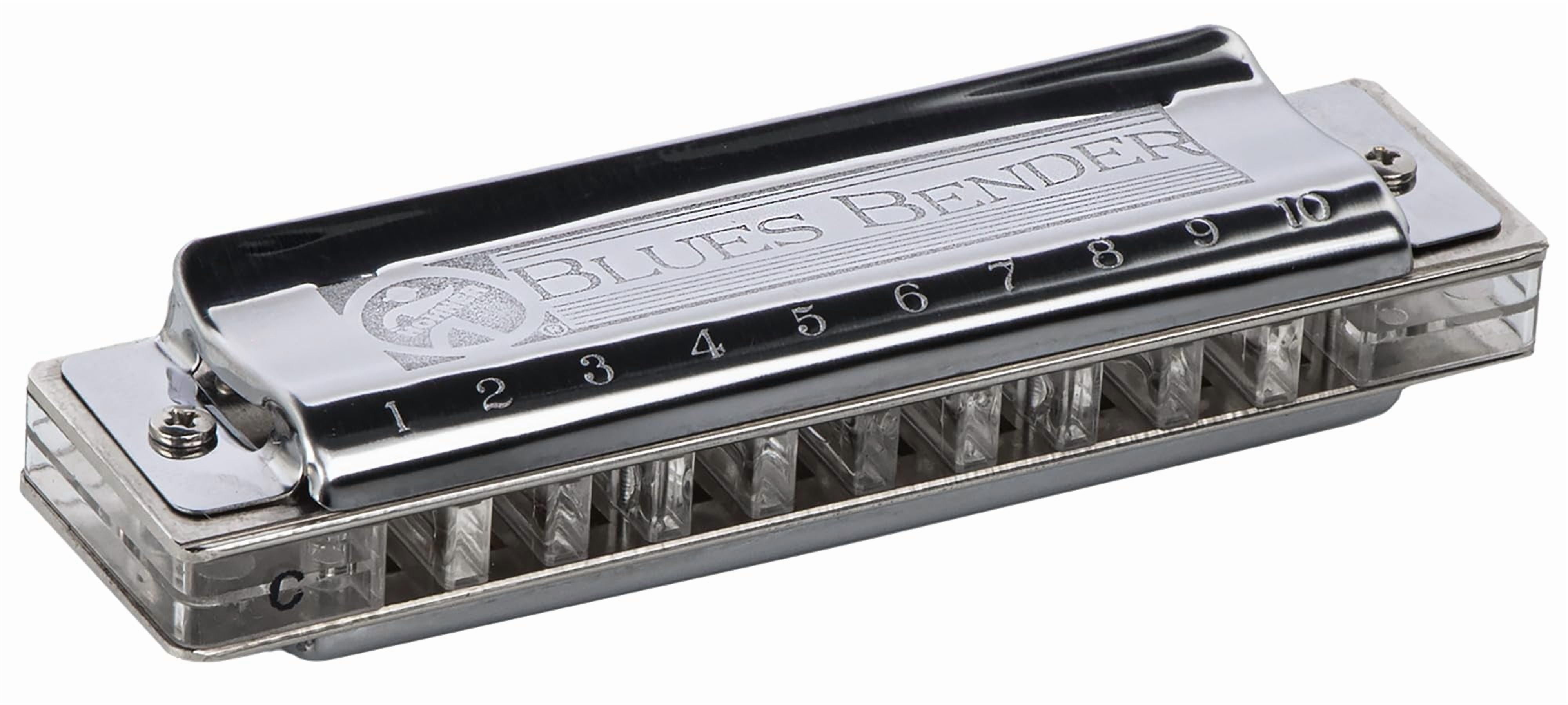 Hohner Blues Bender Harmonica - Key of C w/ Zip Pouch
