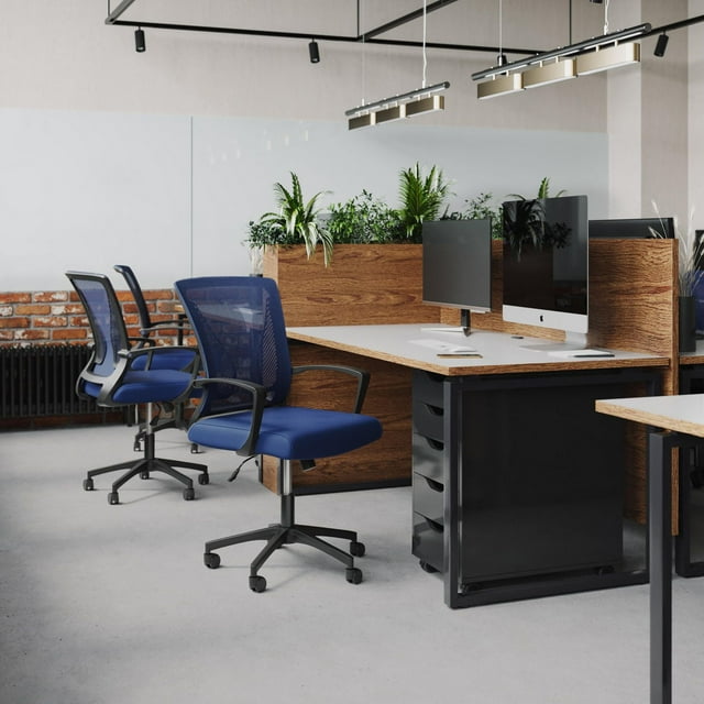 CorLiving Cooper Ergonomic Mesh Back Adjustable Height Adult Office Chair with Wheels
