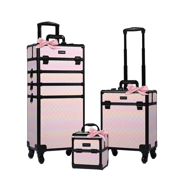 Byootique Kit de Maquillage 3 Pcs Train Organisateur Cosmétique Blush ForgetMeNo