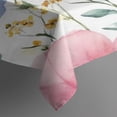 thumbnail image 3 of Watercolor Floral Pattern Rectangle Tablecloth 60"x84",Waterproof Polyester Rectangle Table Cloth, Wipeable Spillproof Polyester Tablecloth for Dining, Camping, Indoor and Outdoor, 3 of 5