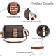 thumbnail image 3 of Bolsos bandolera para mujer Bolso de hombro de diseñador de moda Bolso clásico con correa ajustable Caqui, 3 of 5