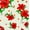 White, variant on Lilly Craft Red Lillies on Ivory with Polka Dots Poly Cotton Fabric - Sold By The Yard - 58" / 59"