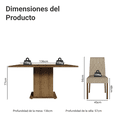 thumbnail image 3 of Juego de Comedor Madesa Leila con 8 Sillas, 3 of 13